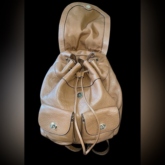 Coach Leather Billie Saddle Brown Backpack - Picture 9 of 12